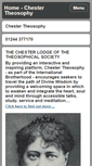 Mobile Screenshot of chestertheosophy.org